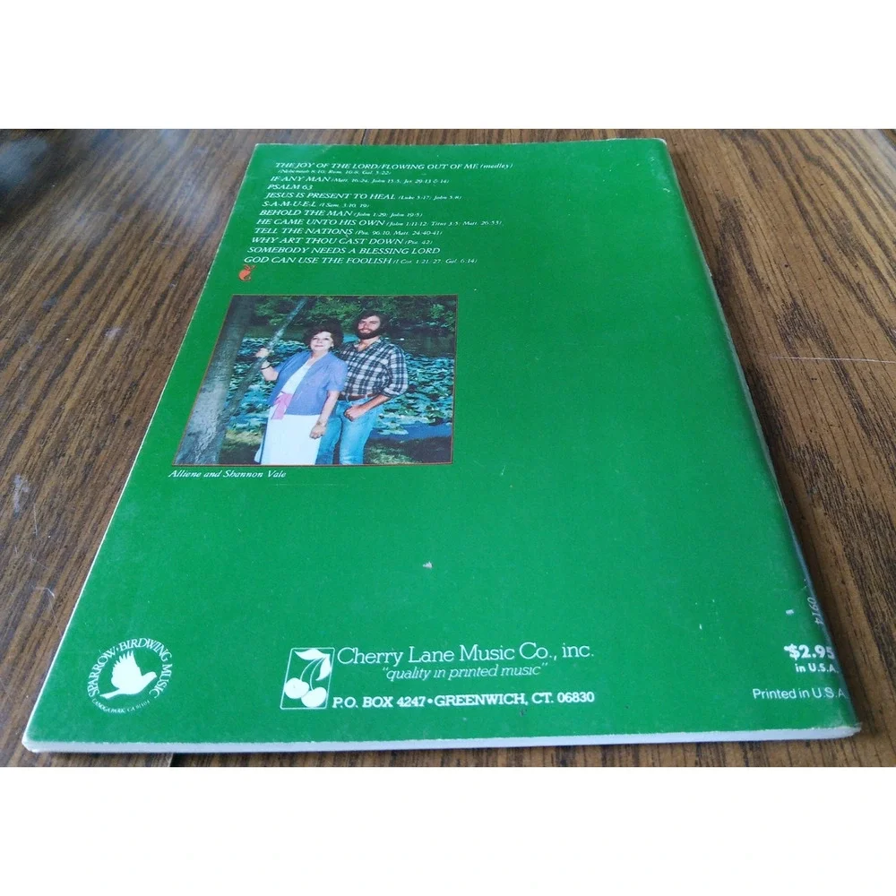 The Joy Of The Lord And Other Songs By Alliene Vale (1979 Cherry Lake Music Co)